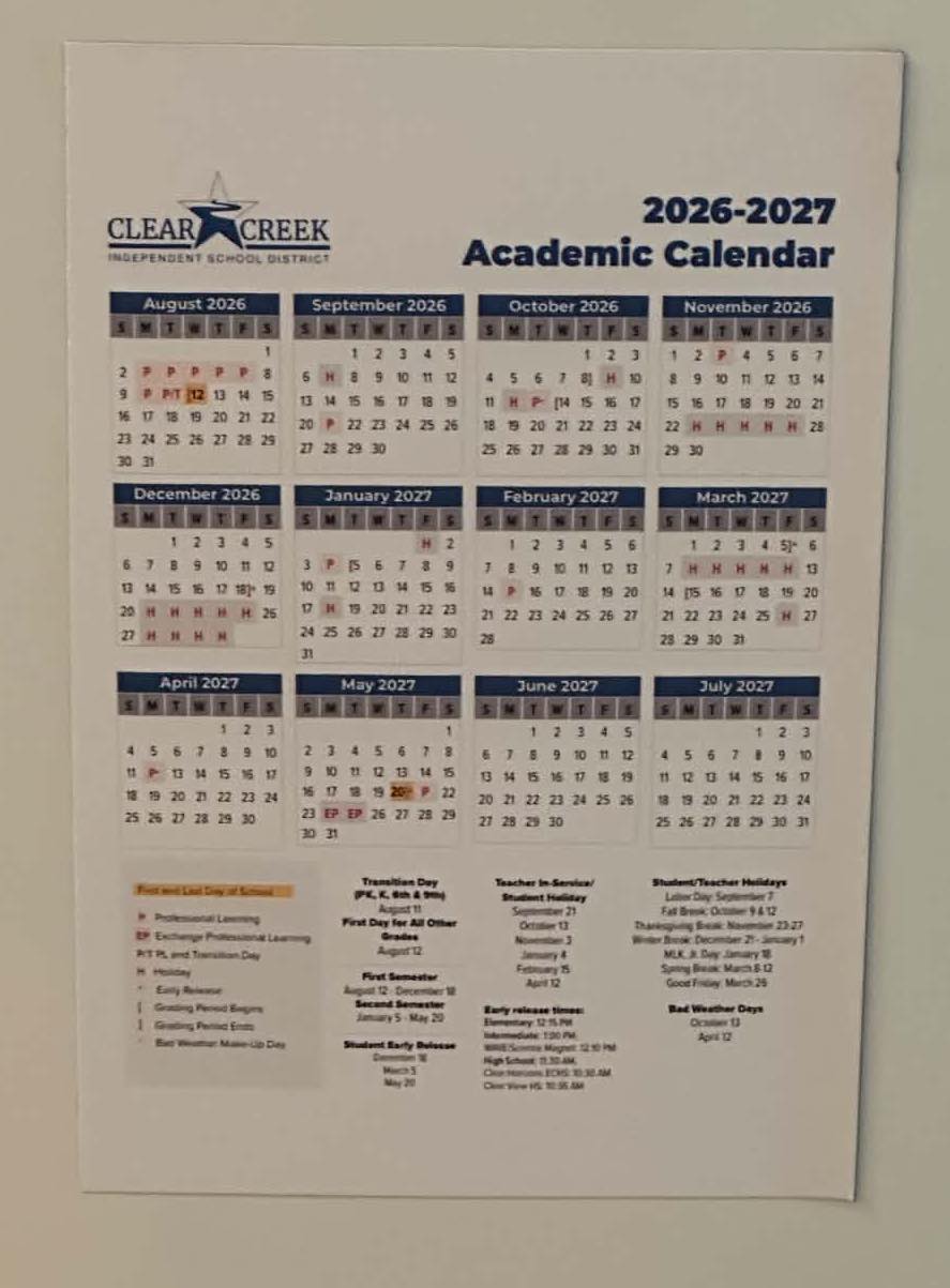 2026-2027 Magnetic Academic Calendar