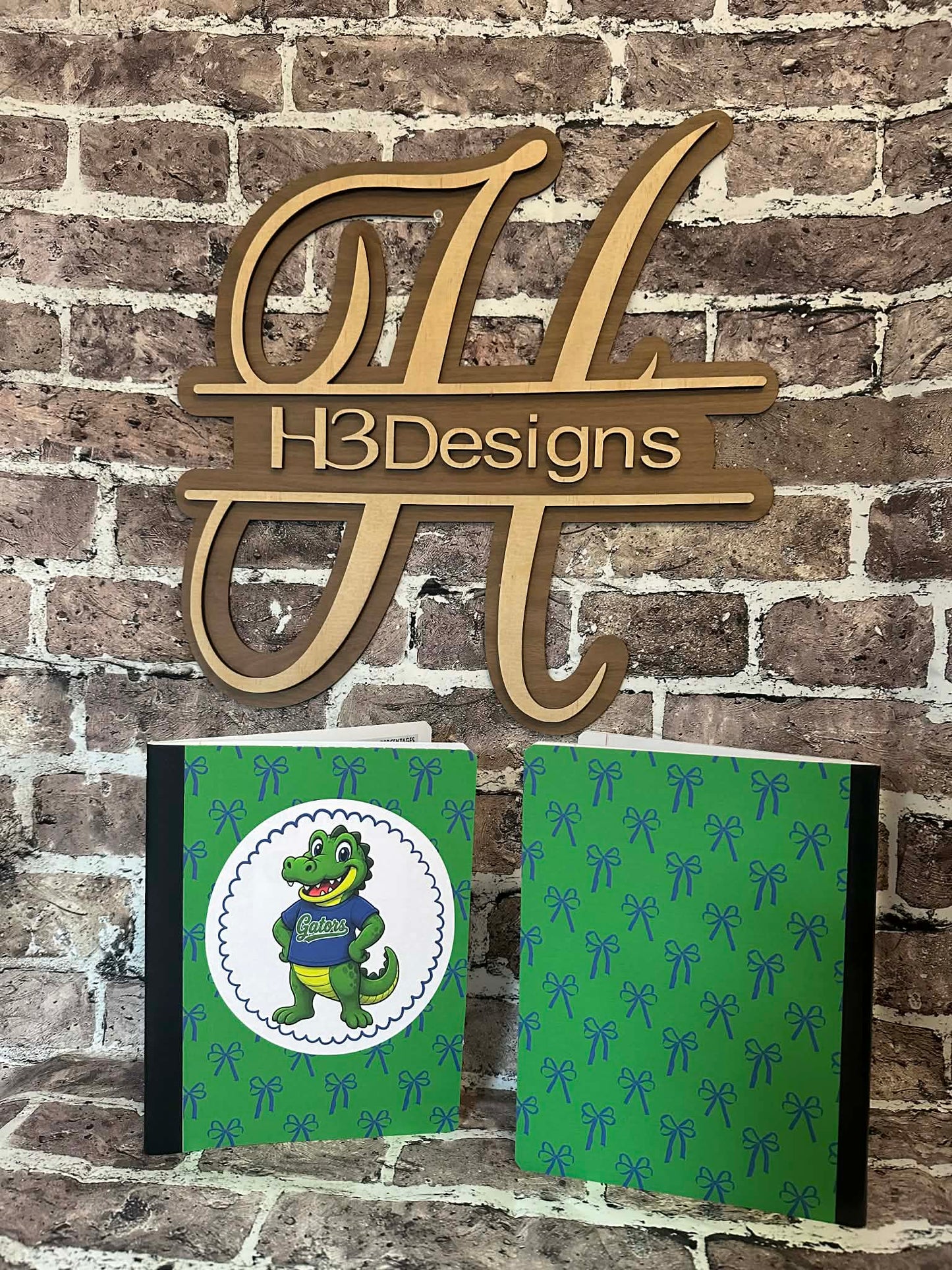 Green with Blue Bows Gators