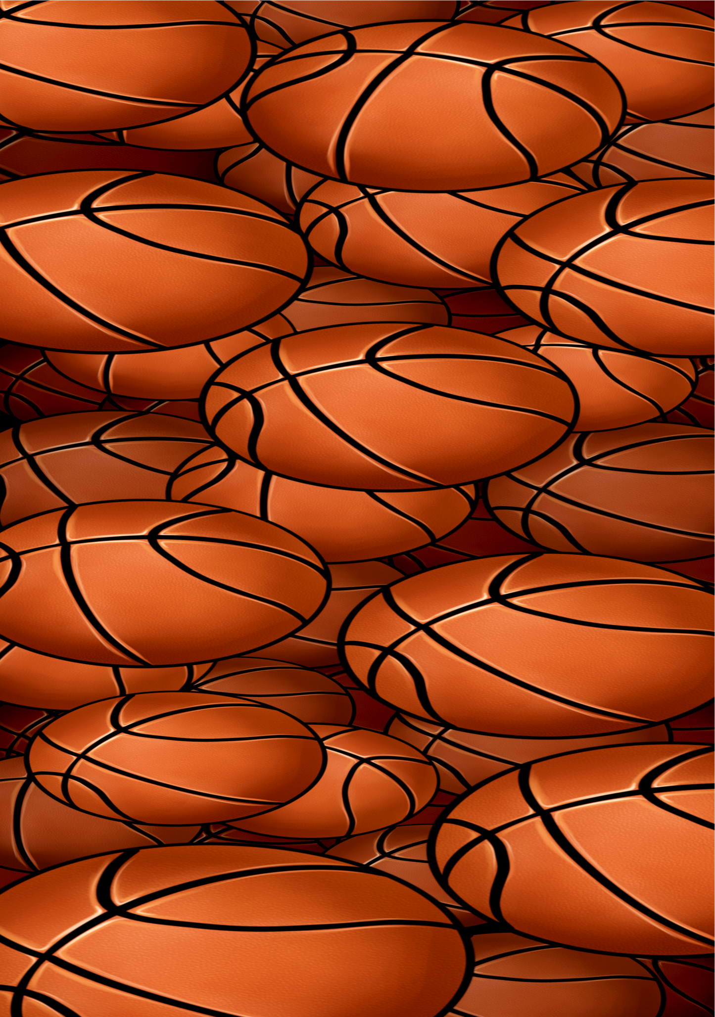 Basketball Themed Cover Stickers Set
