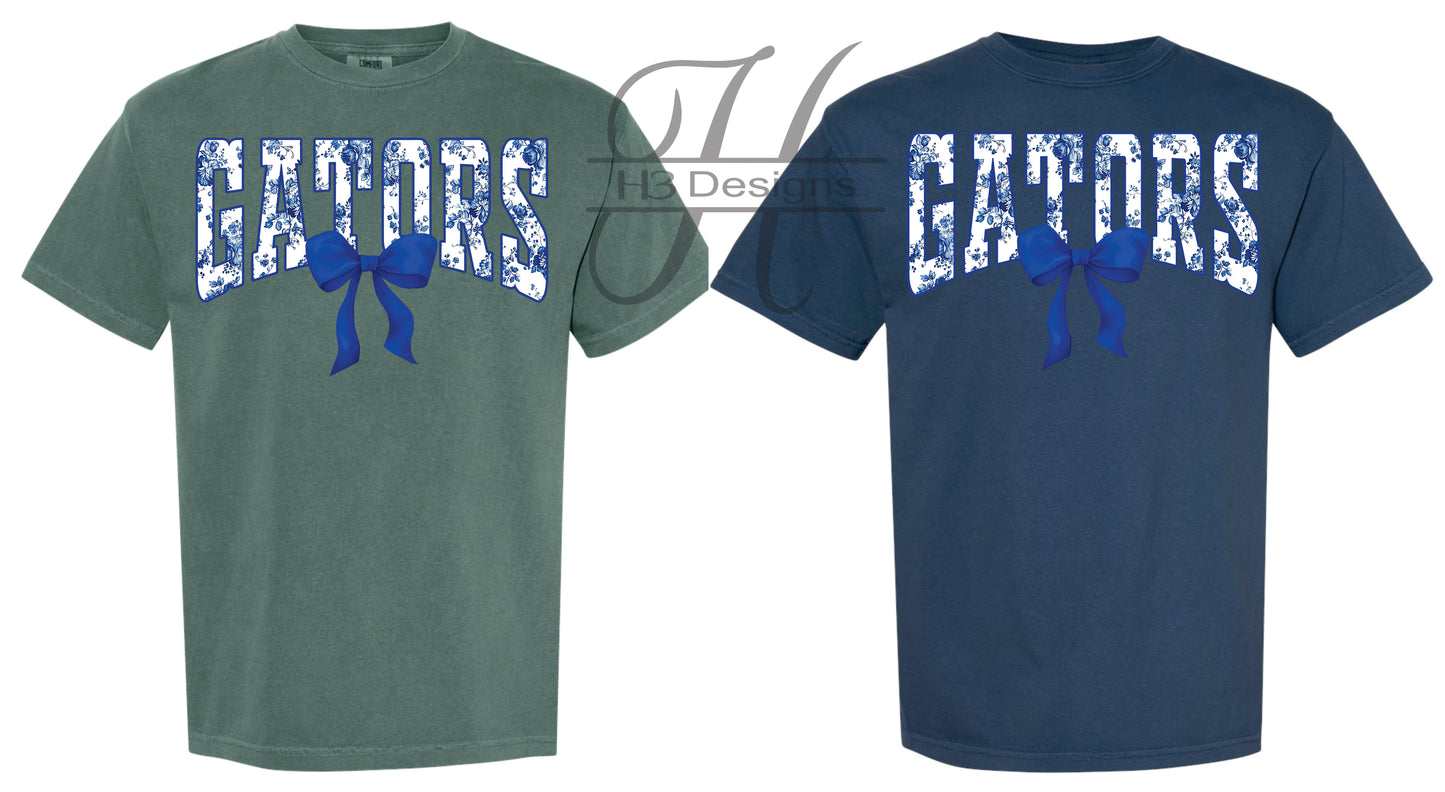 Gators floral bow Tee's