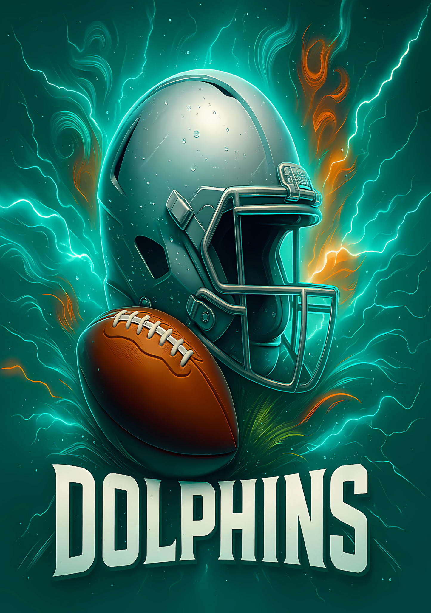 Dolphins Cover Stickers Set