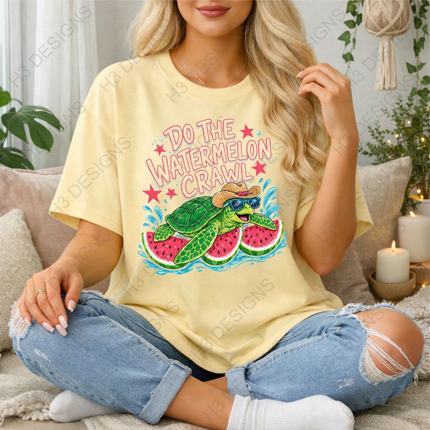 Do the watermelon crawl turtle