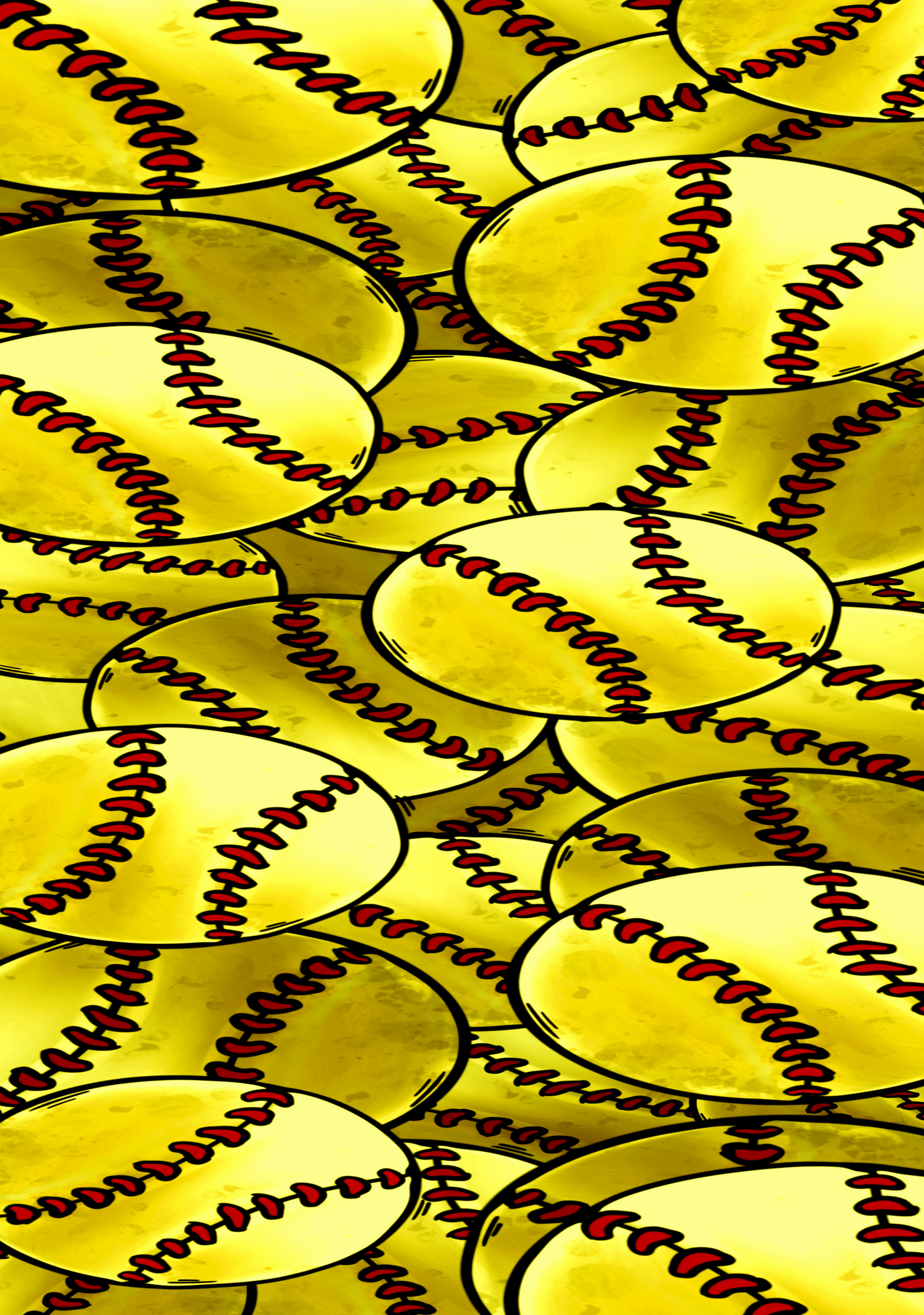 Softball Themed Cover Stickers Set