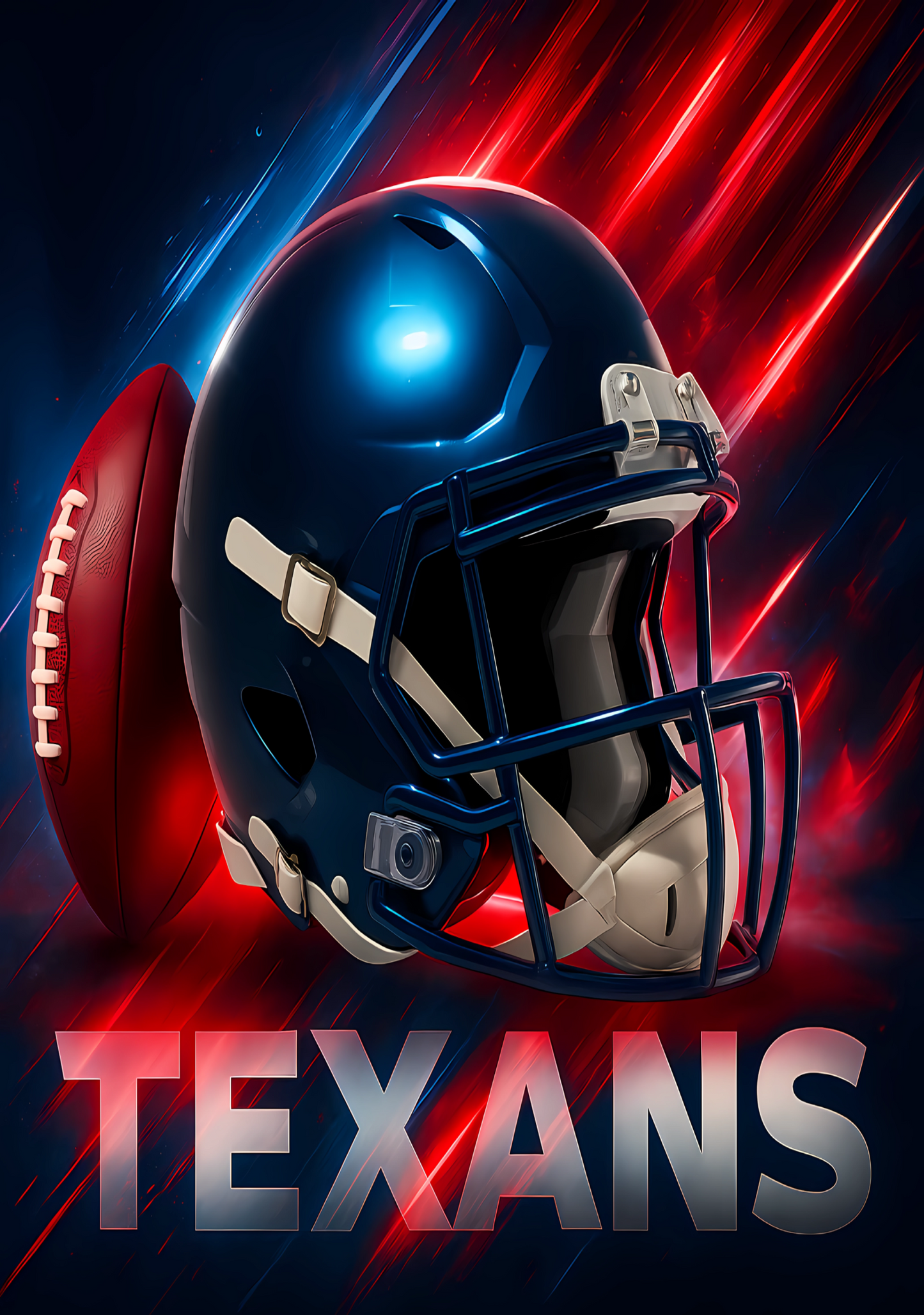Texans Cover Stickers Set