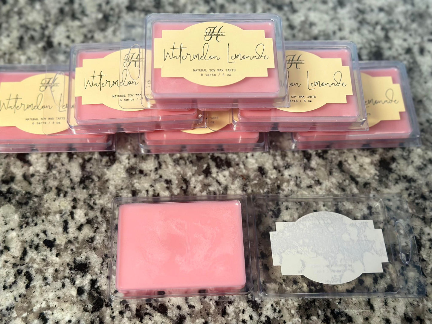 Watermelon Lemonade Wax Tarts