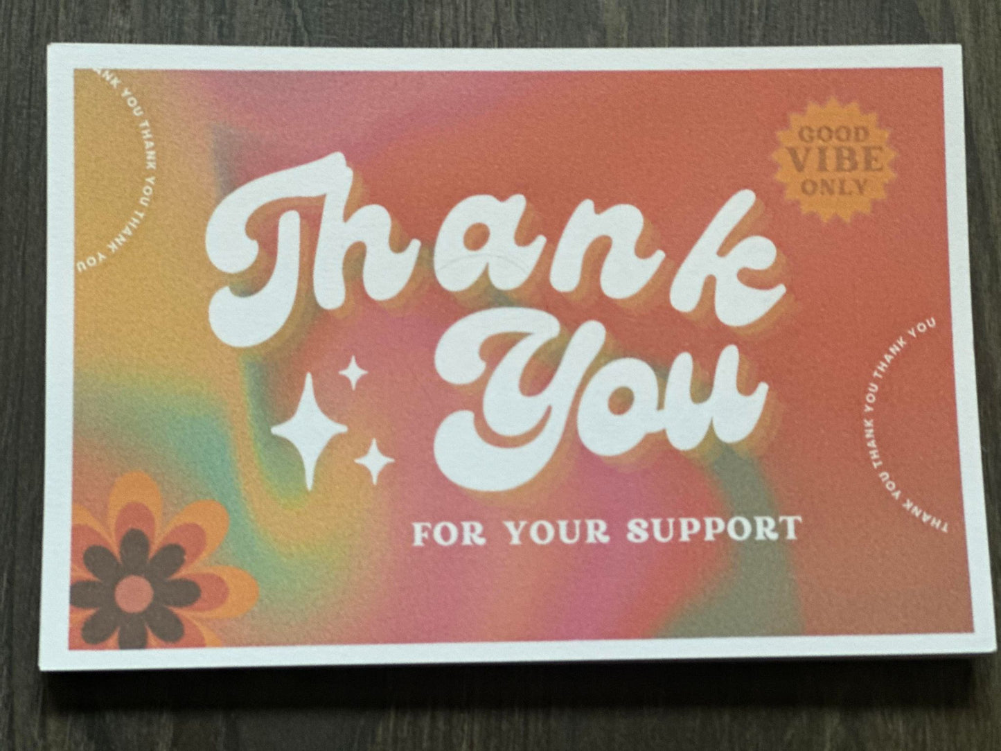 Good Vibes Thank you Card