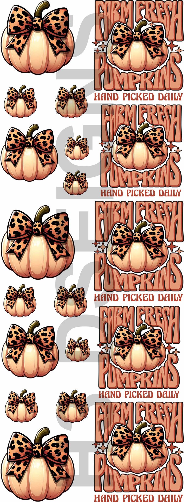 Farm Fresh Pumpkins Pre-Themed Gang Sheet