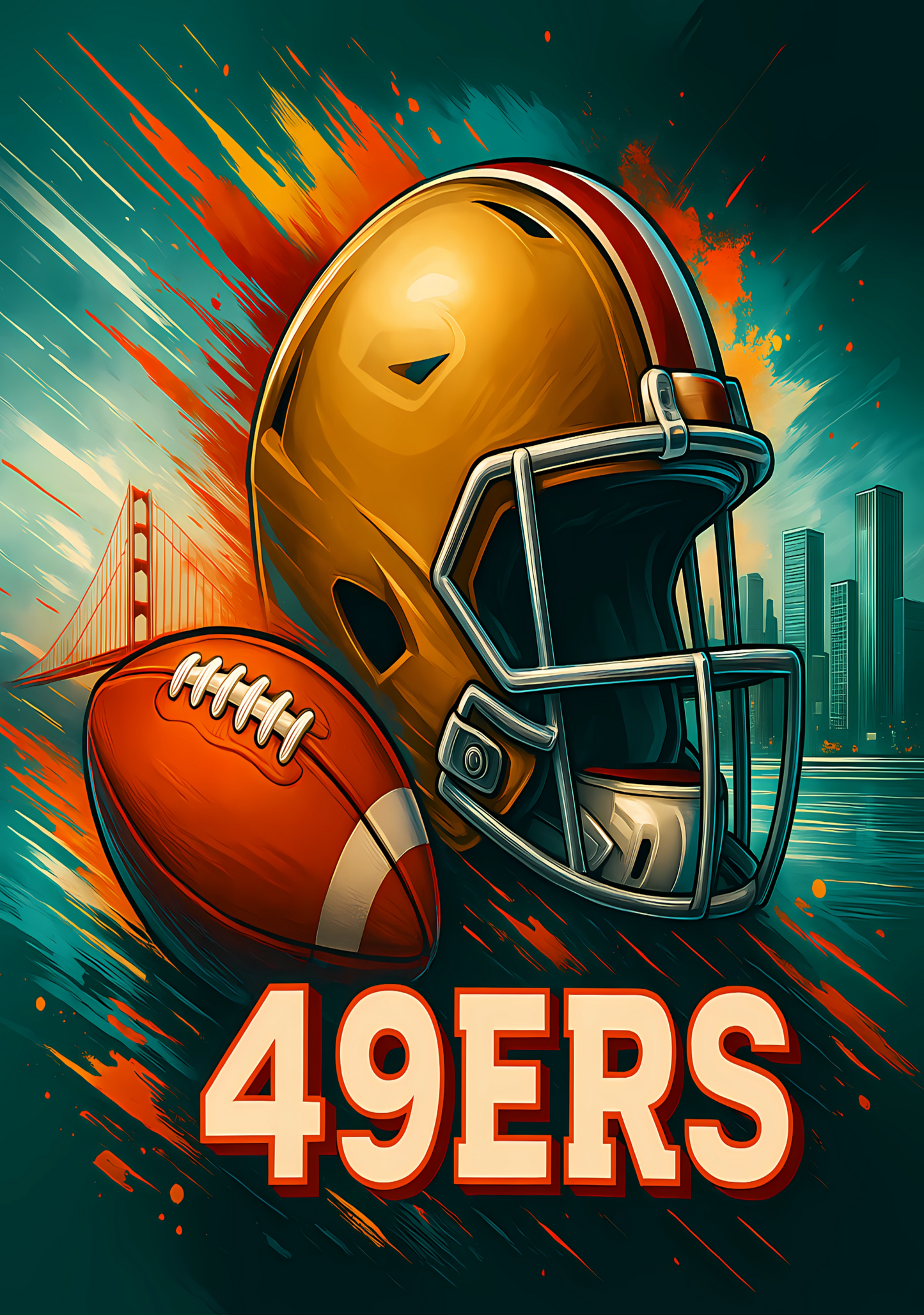 49ers Cover Stickers Set