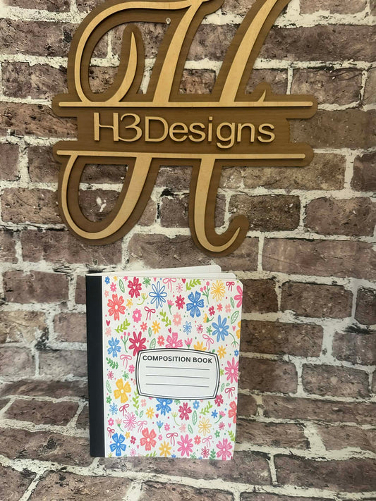 Floral Composition Notebook
