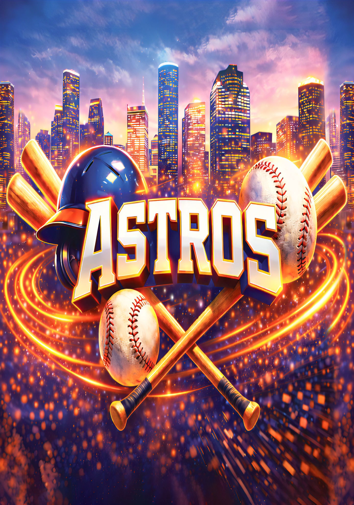 Astros Cover Stickers Set