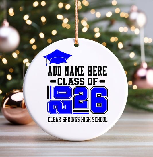 NO PHOTO Senior Christmas Ornament