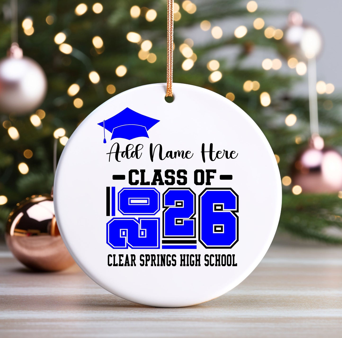 NO PHOTO Senior Christmas Ornament