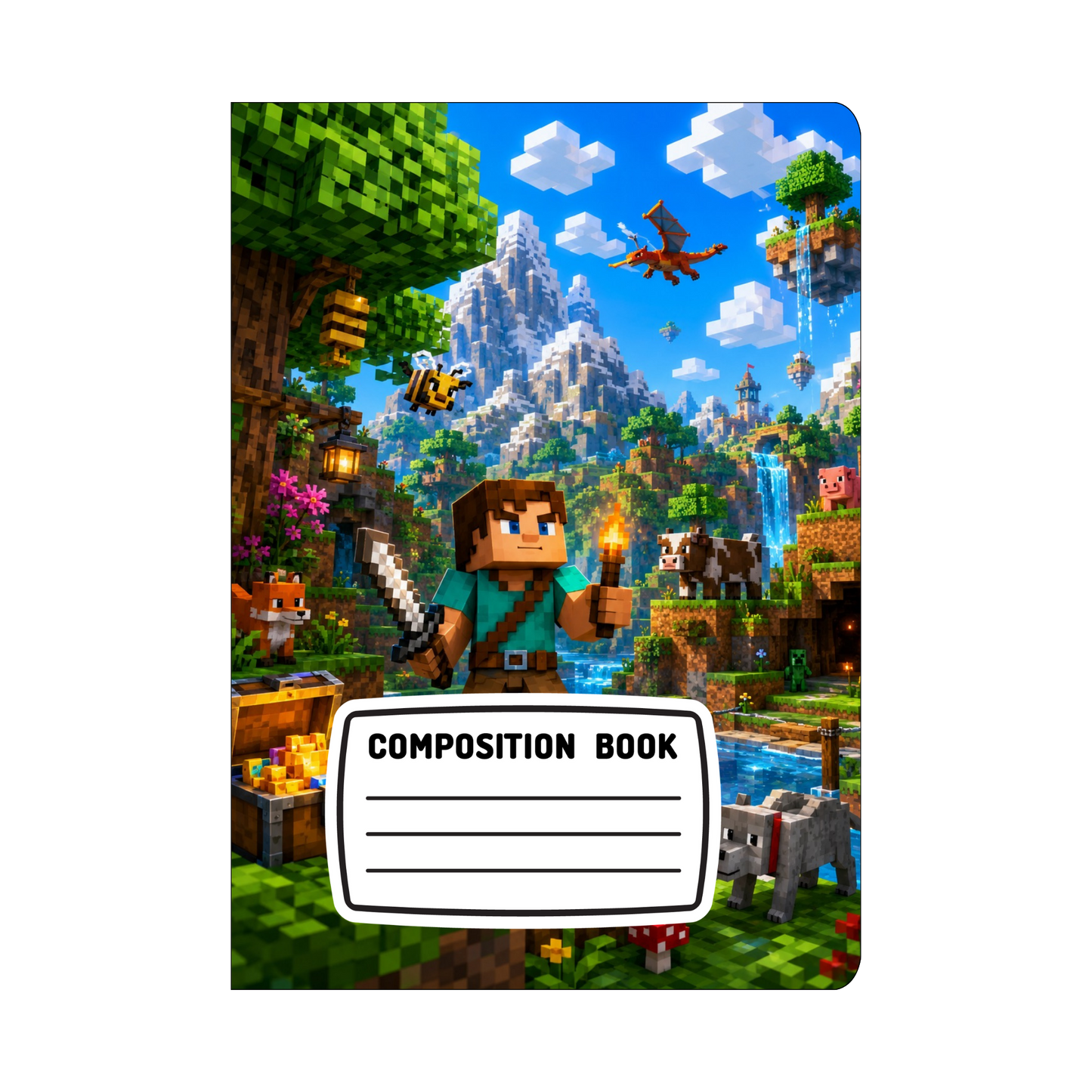 Minecraft Cover Stickers Set