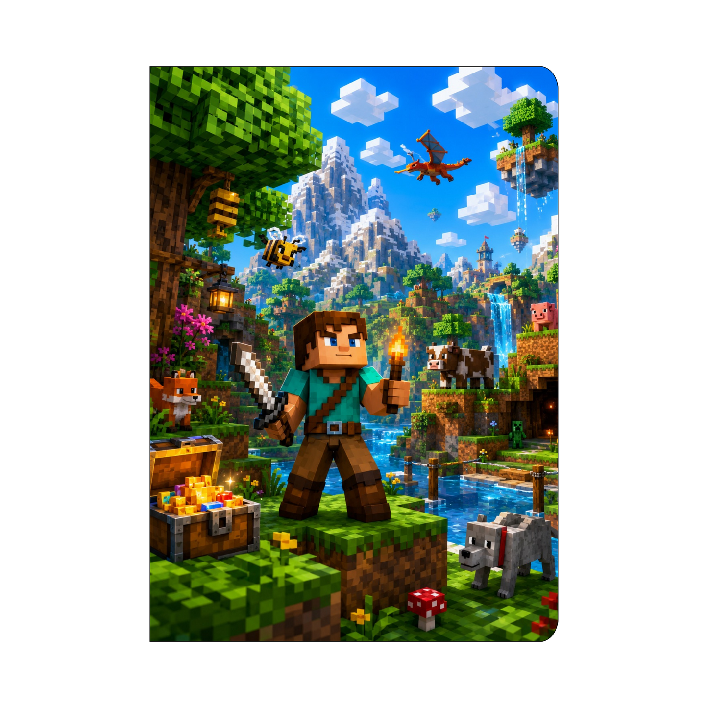 Minecraft Cover Stickers Set