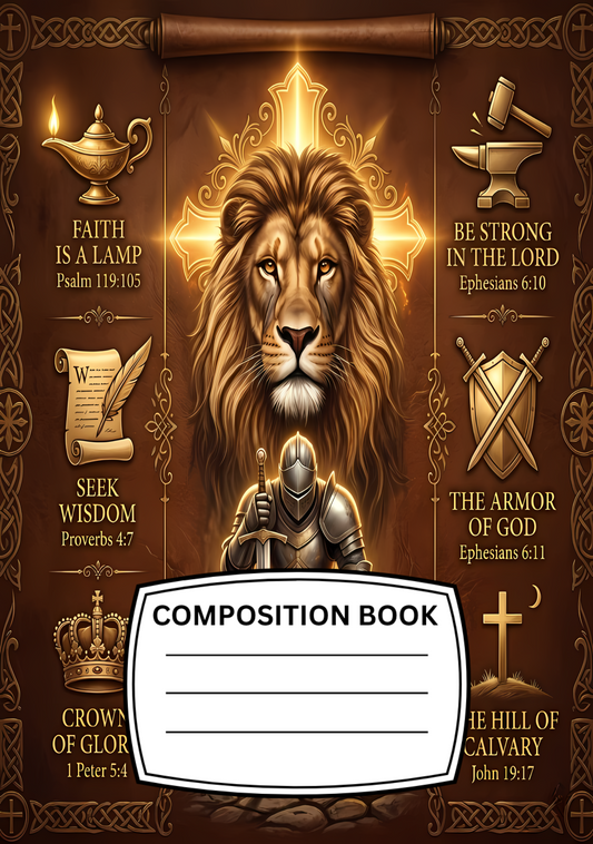 Faith Lion Armor Cover Stickers Set
