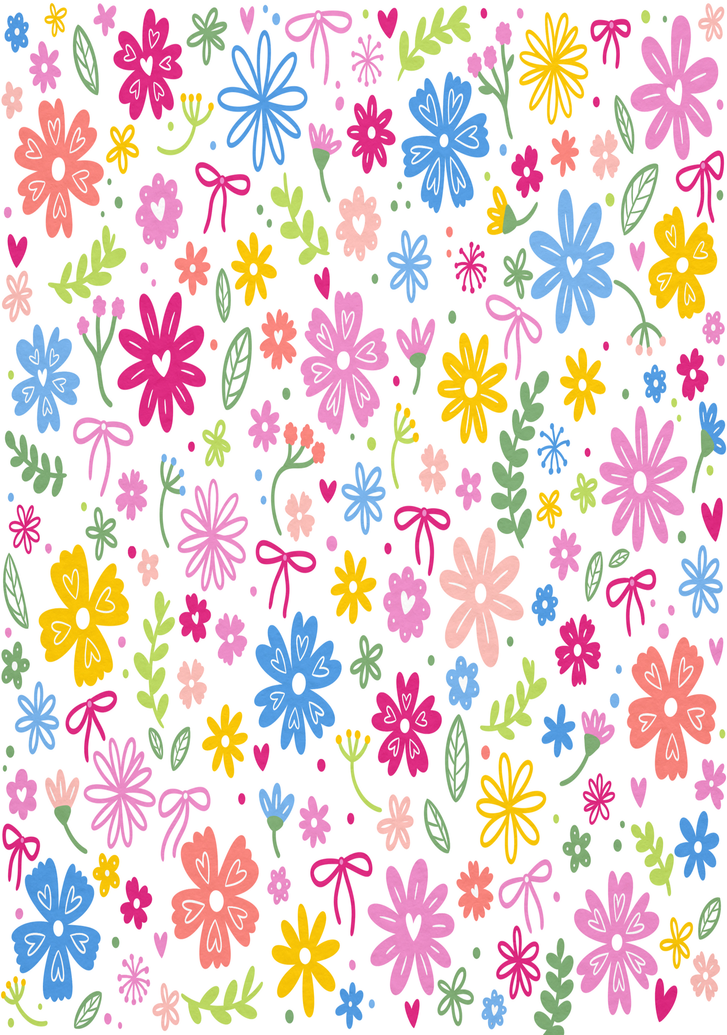 Floral Cover Stickers Set