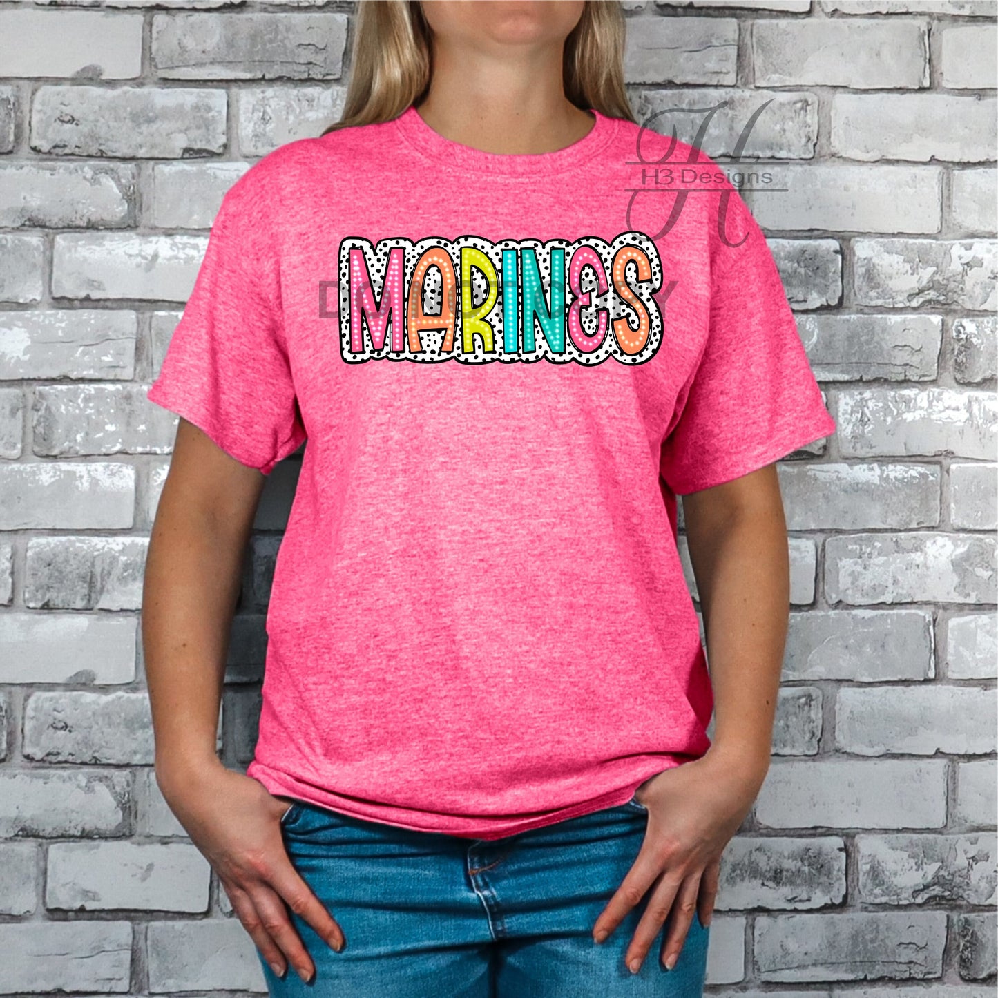 Marines Dalmation Dots Tee