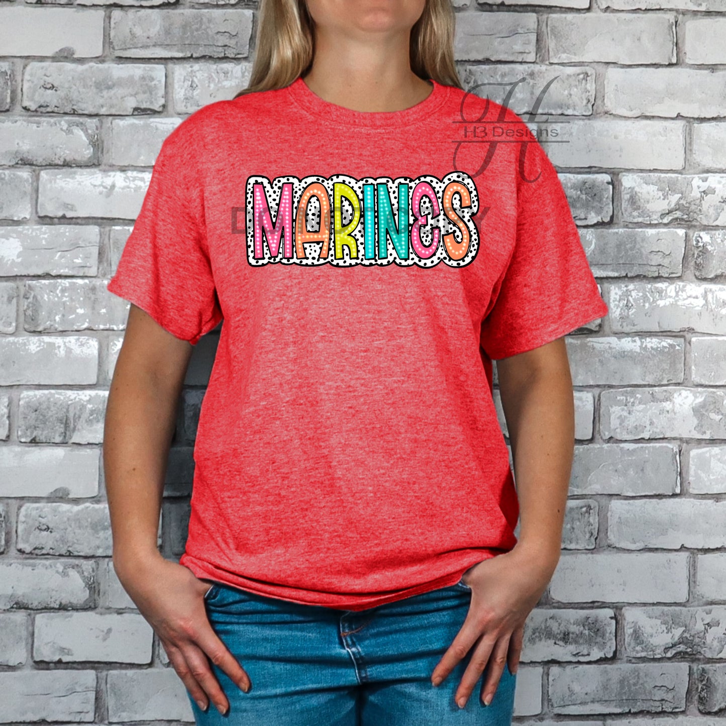 Marines Dalmation Dots Tee