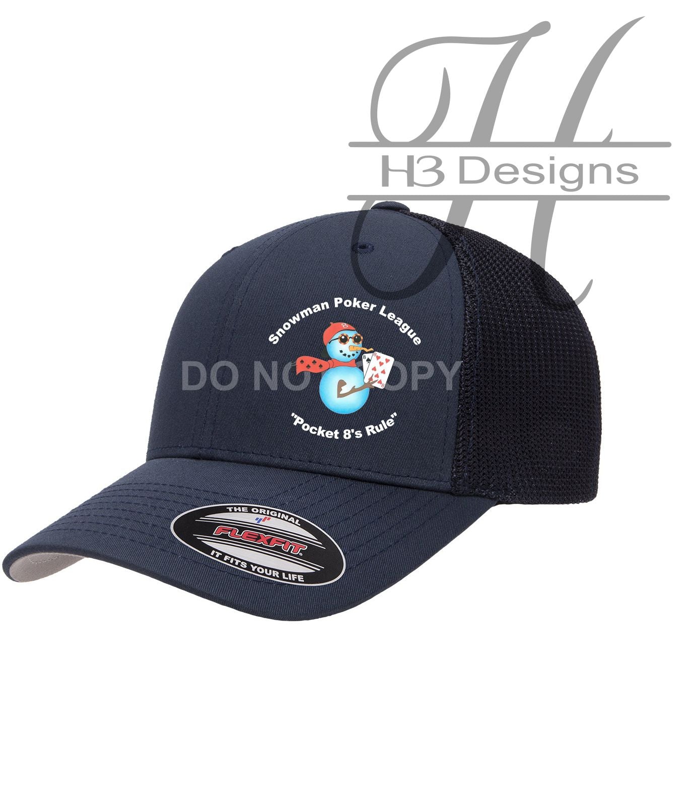 Snowman Poker League FLEXFIT Hat