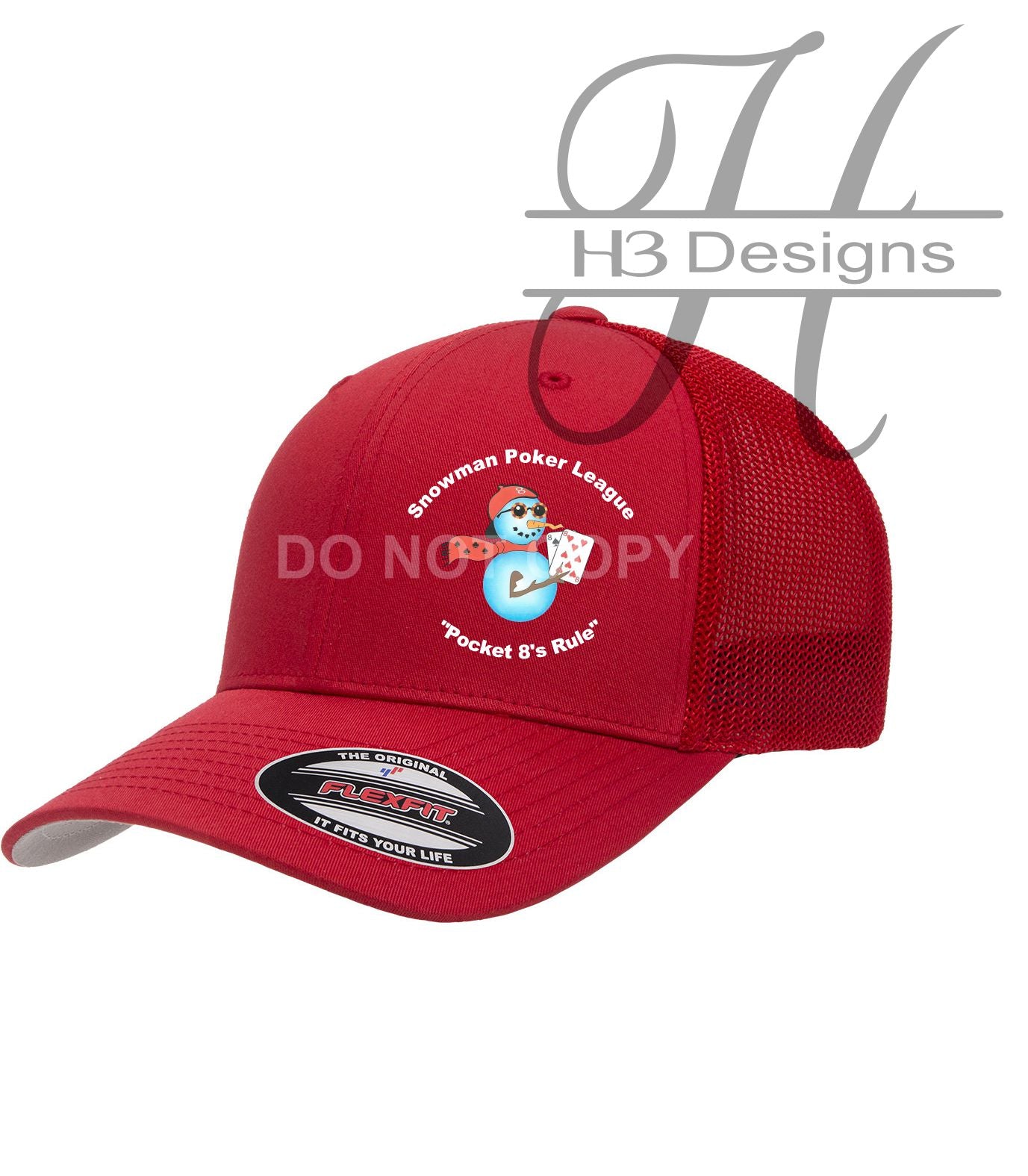 Snowman Poker League FLEXFIT Hat