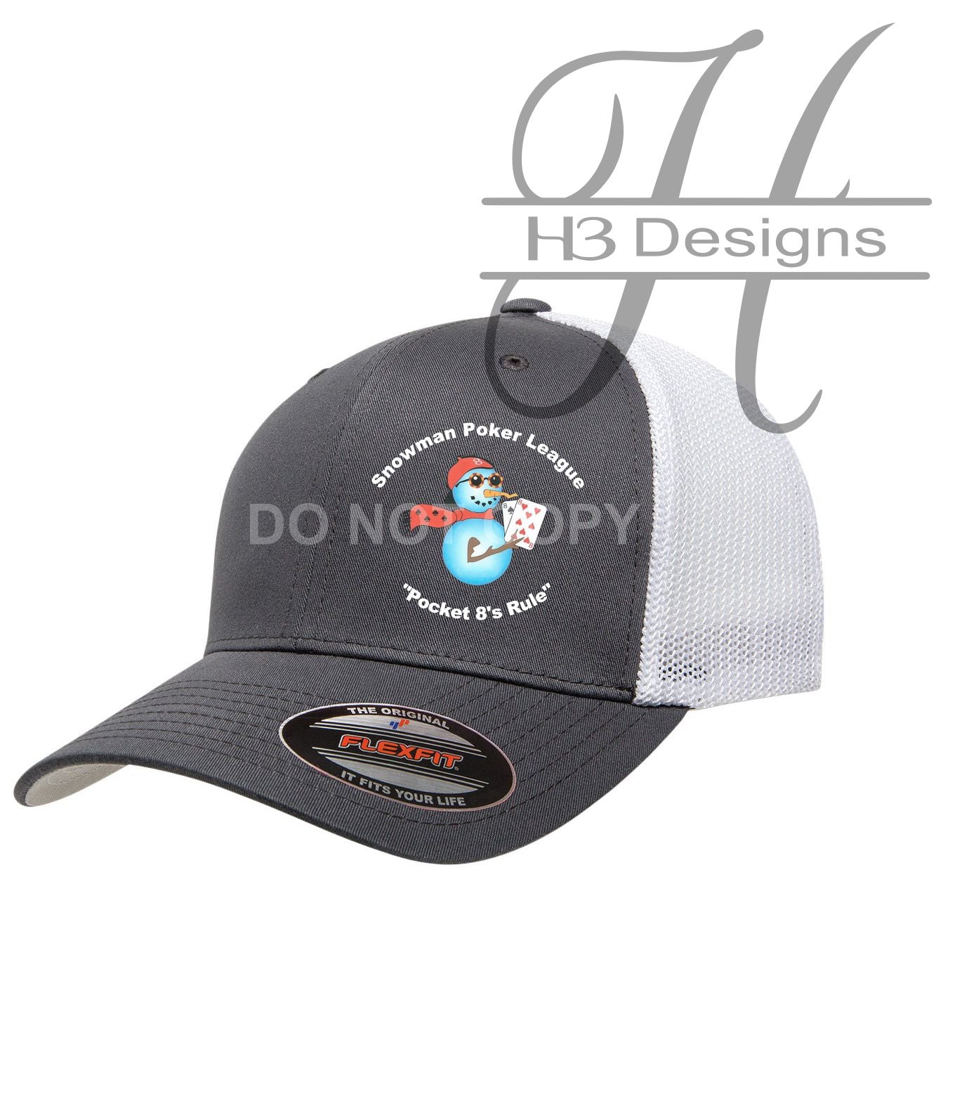 Snowman Poker League FLEXFIT Hat