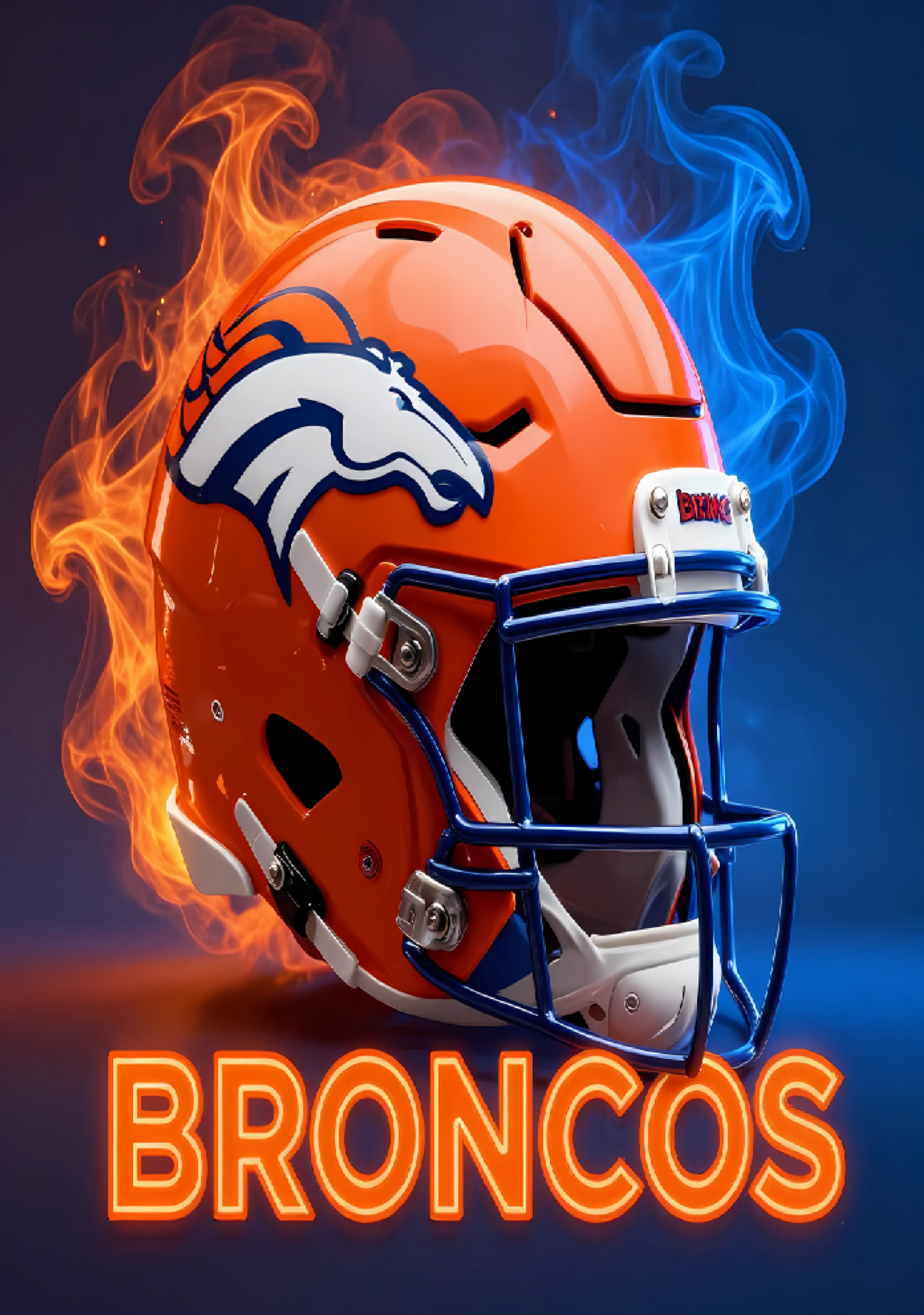 Broncos Cover Stickers Set