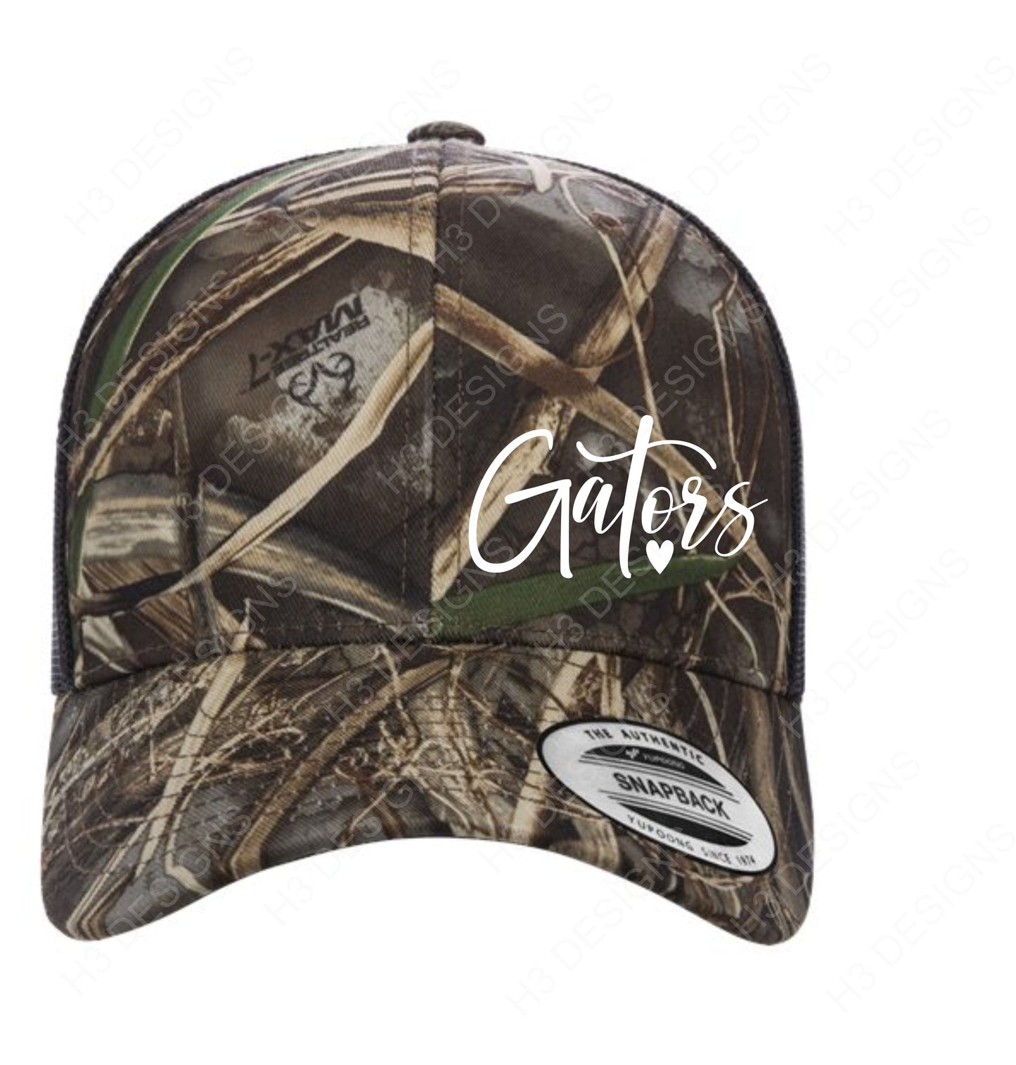 CAMO Gators with heart hat