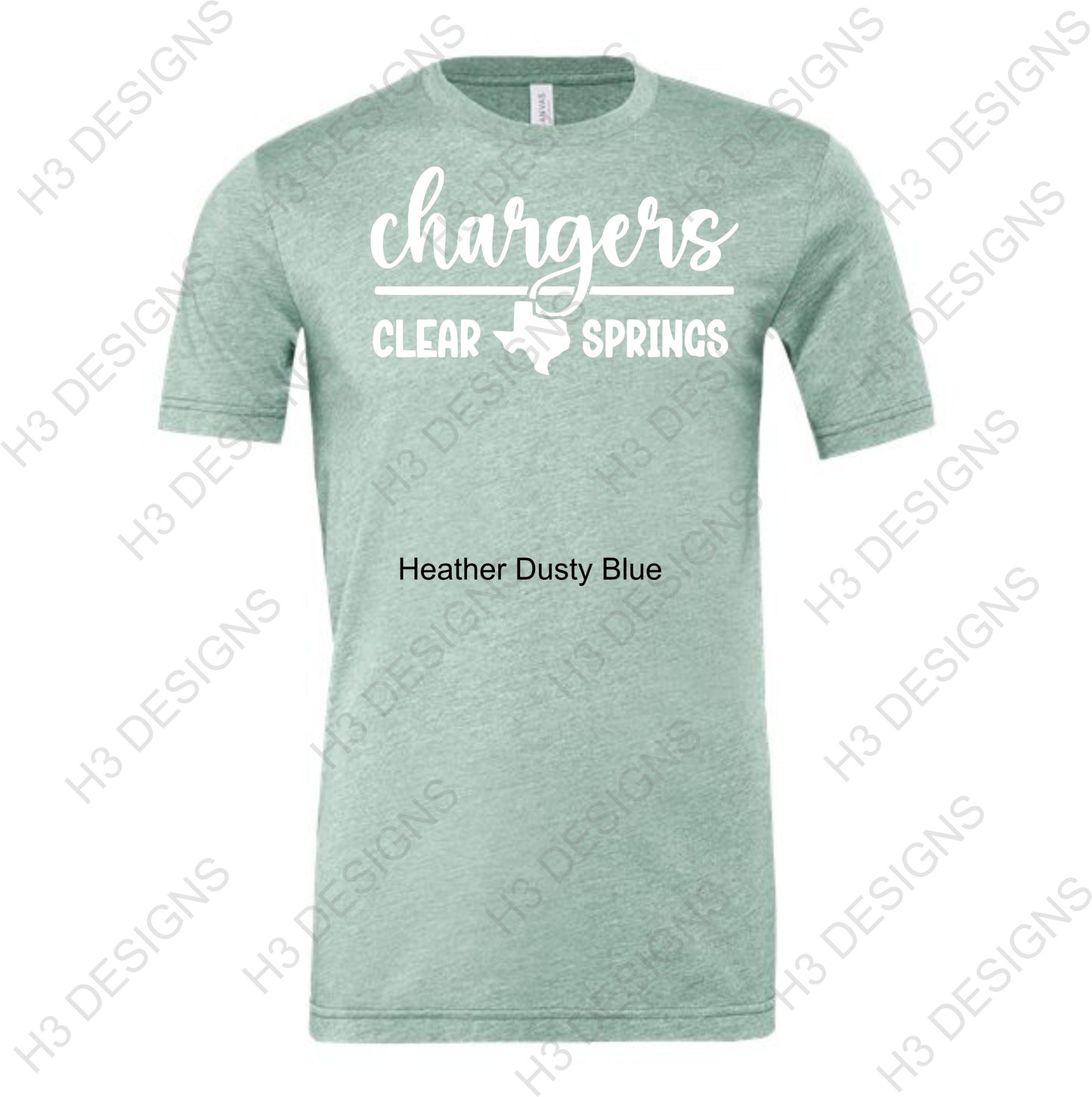 Chargers Clear Springs Pastel Tee's