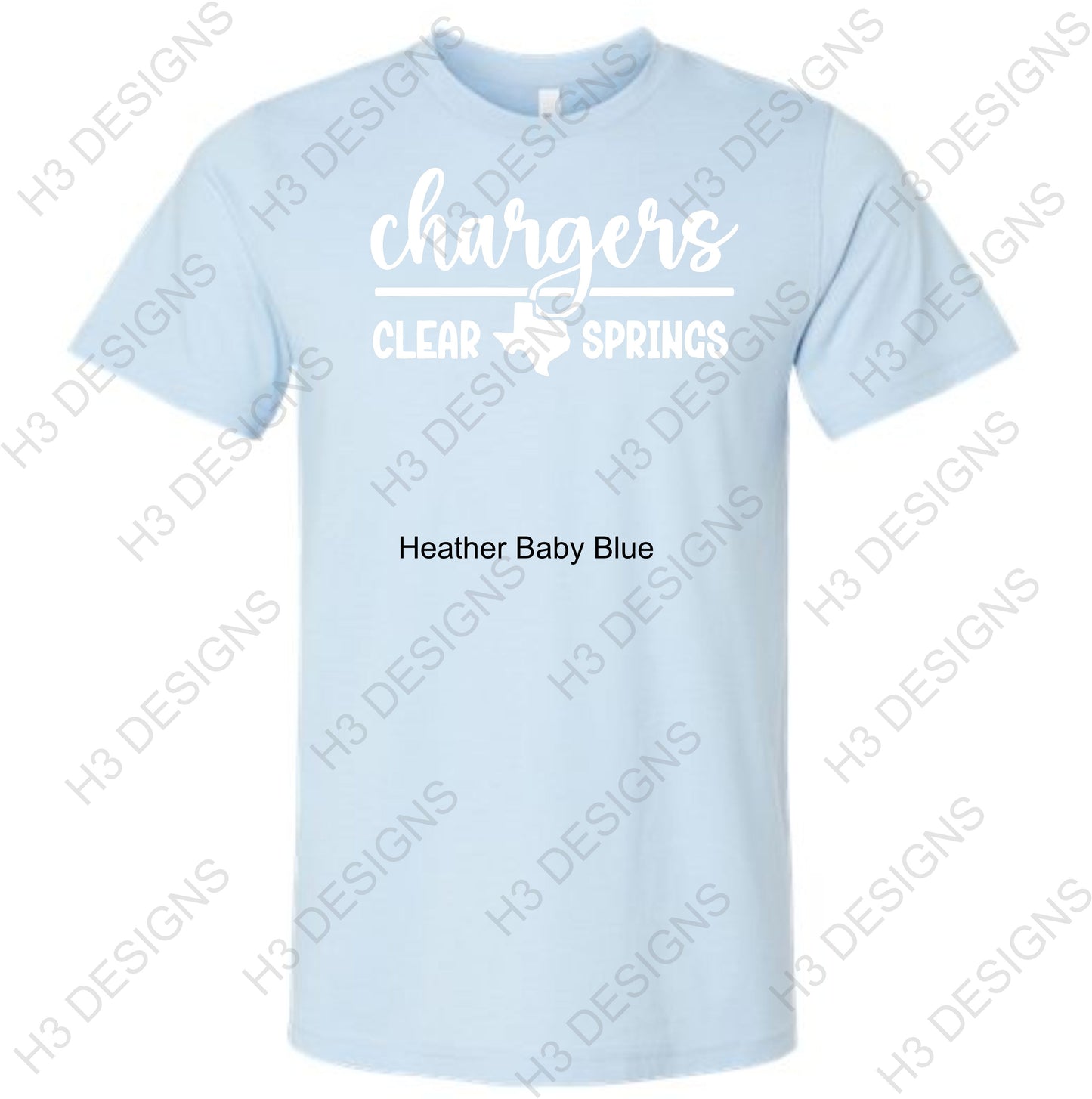 Chargers Clear Springs Pastel Tee's