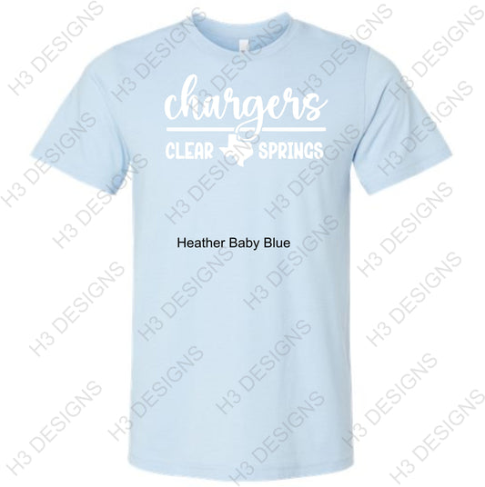 Chargers Clear Springs Pastel Tee's