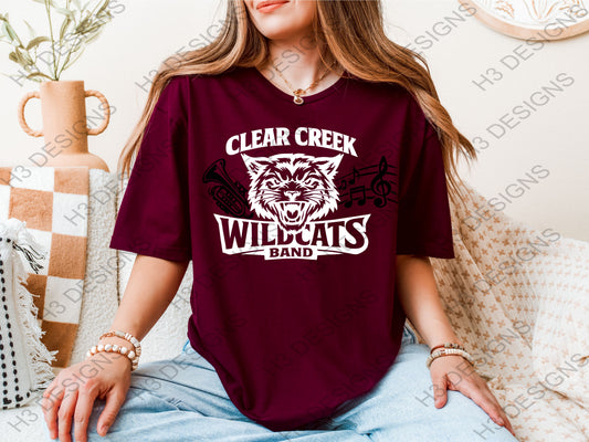 Clear Creek Wildcats Band Tee