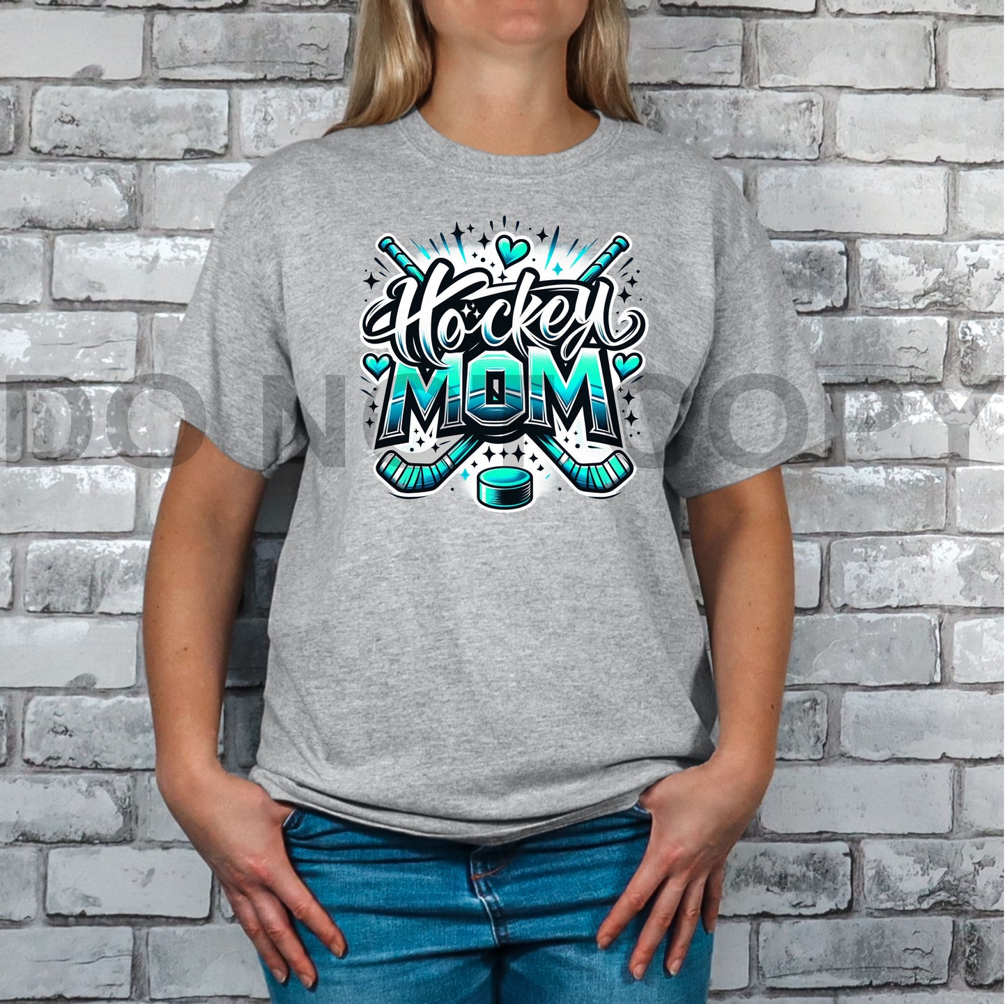 Colored Hockey Mom Tee