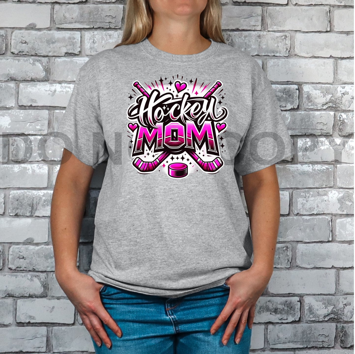 Colored Hockey Mom Tee