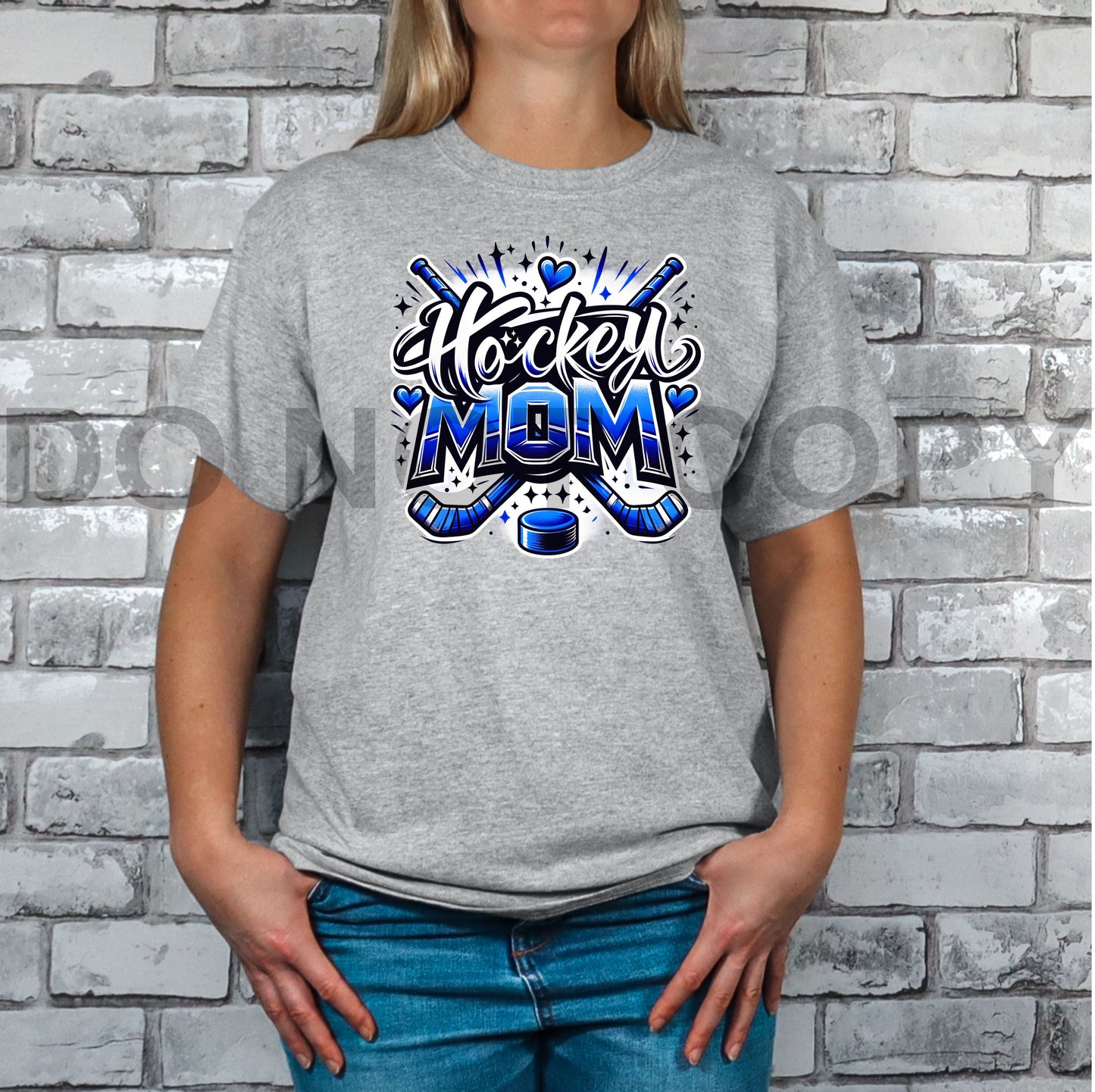 Colored Hockey Mom Tee