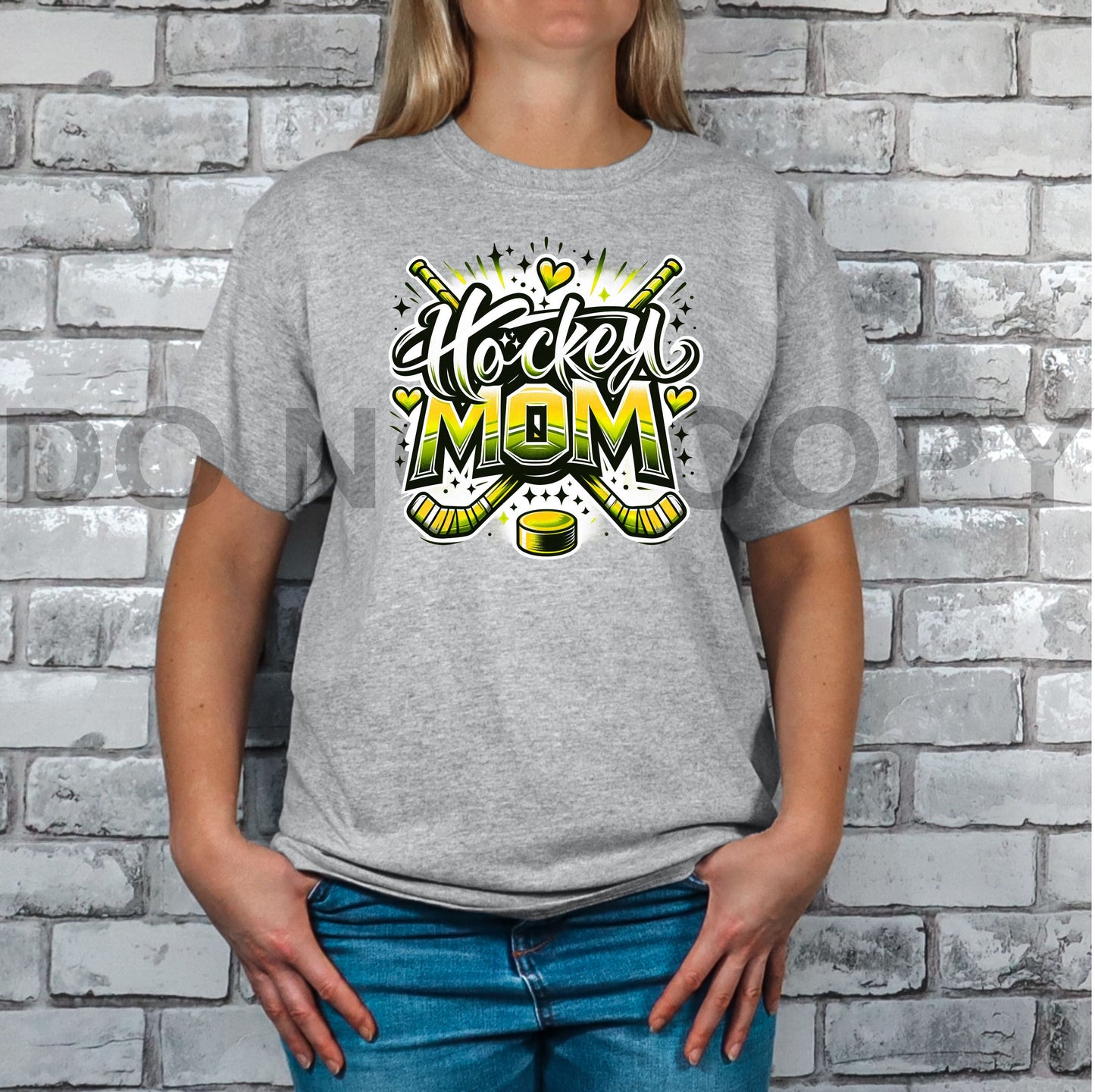 Colored Hockey Mom Tee