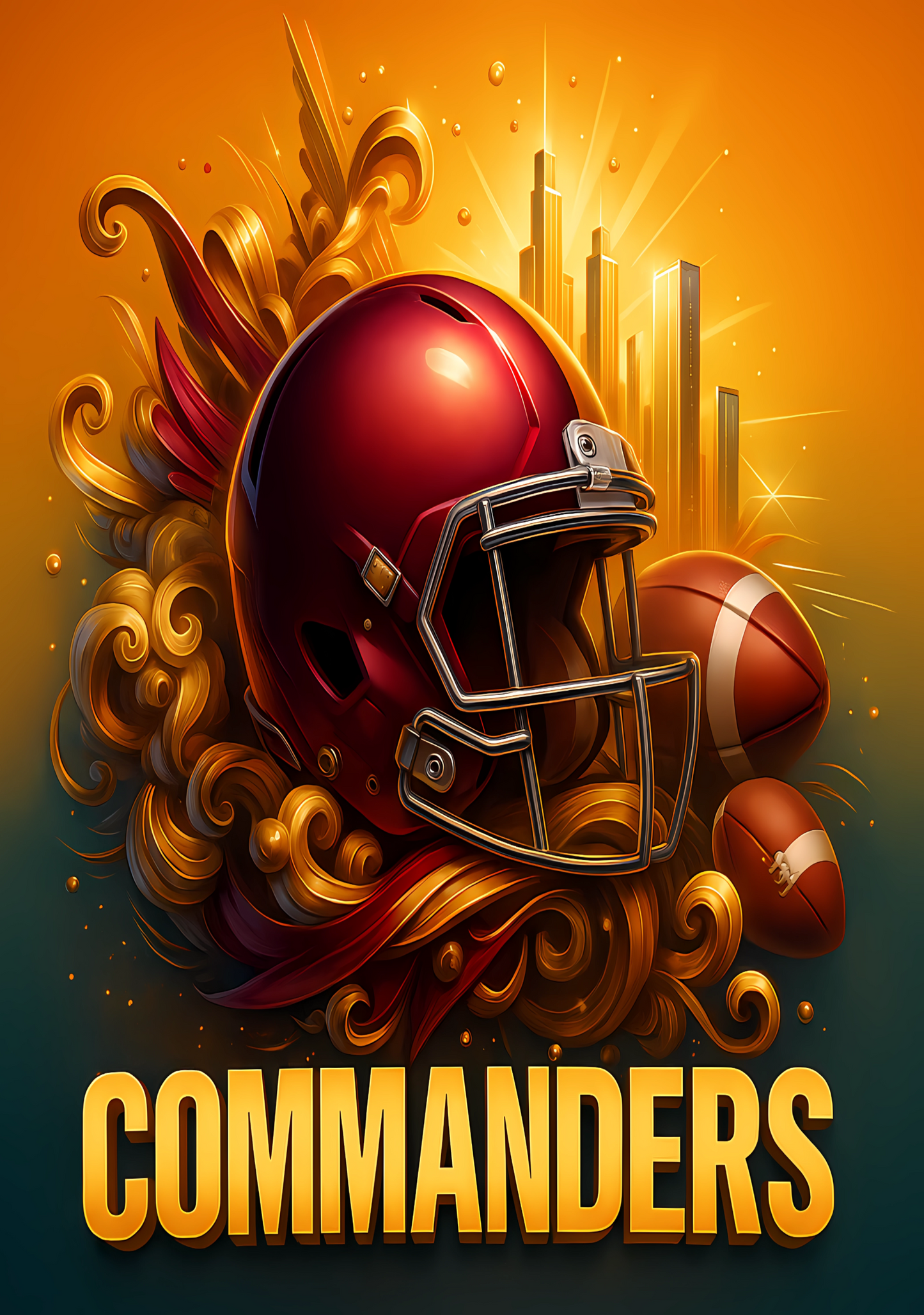 Commanders Cover Stickers Set