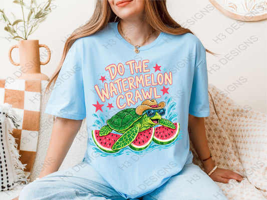 Do the watermelon crawl turtle