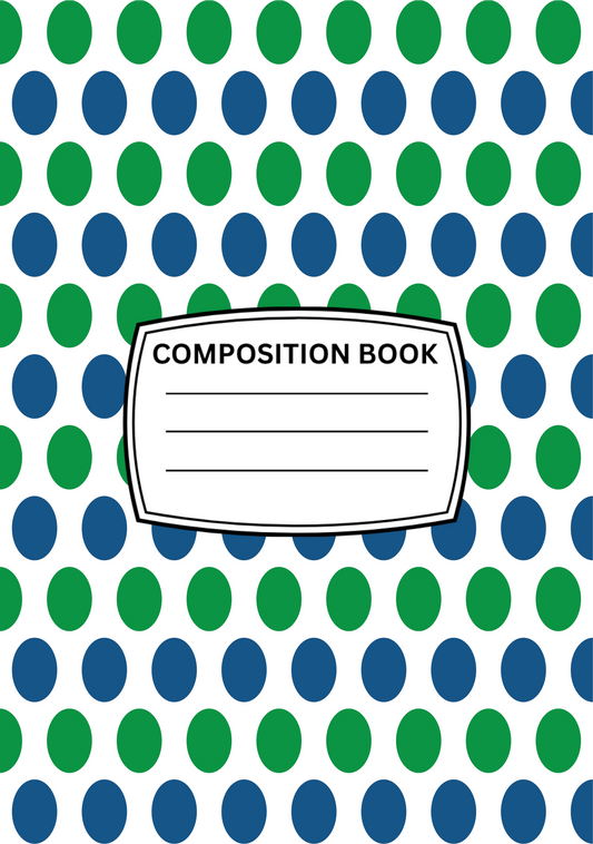 Green and Blue dots Cover Stickers Set