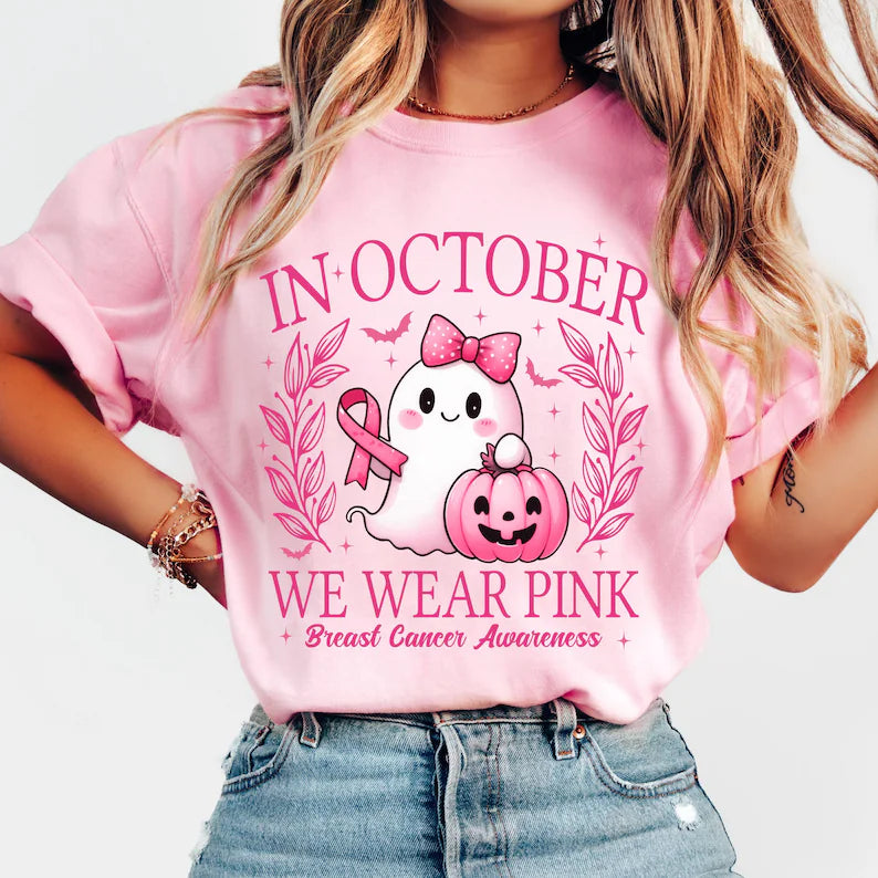In October We Wear Pink Ghost Tee