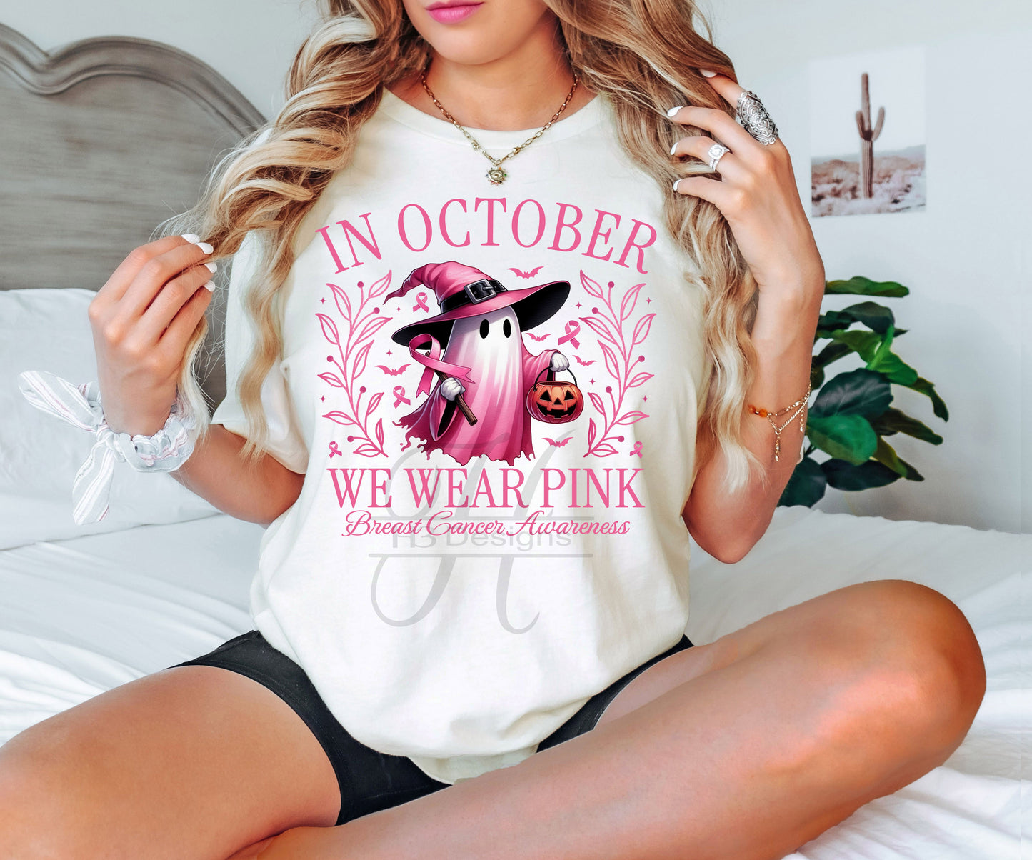 In October We Wear Pink Ghost Tee