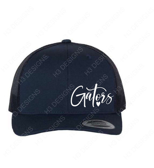 NAVY Gators with heart hat