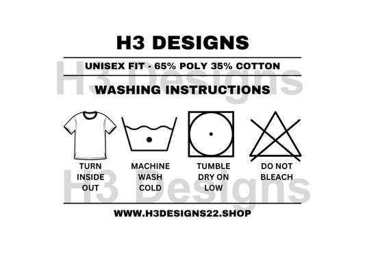 Custom Washing Instruction Shirt Labels