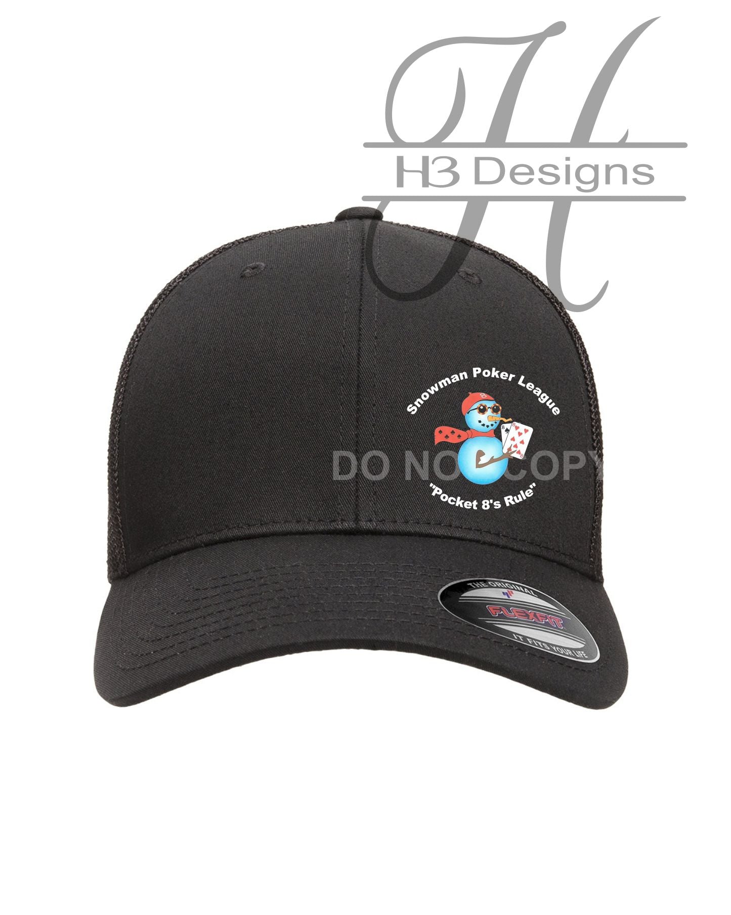 Snowman Poker League FLEXFIT Hat