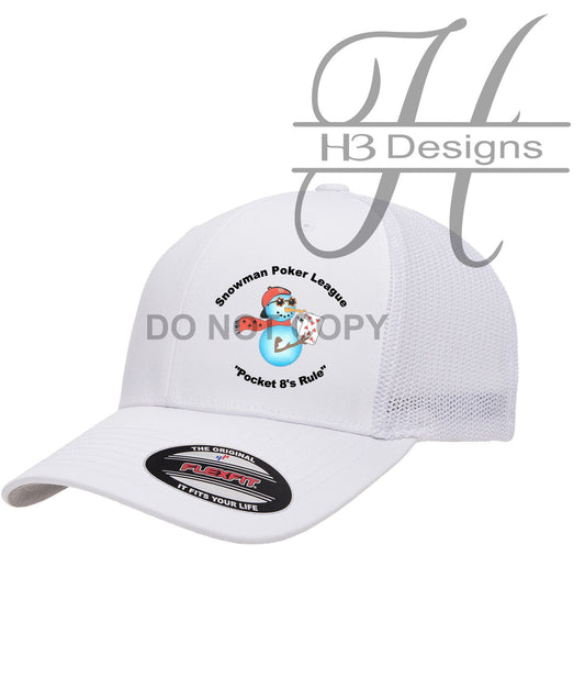 Snowman Poker League FLEXFIT Hat