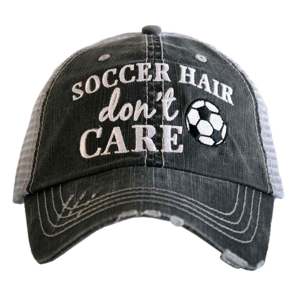 Soccer Hair Don't Care Trucker Hat