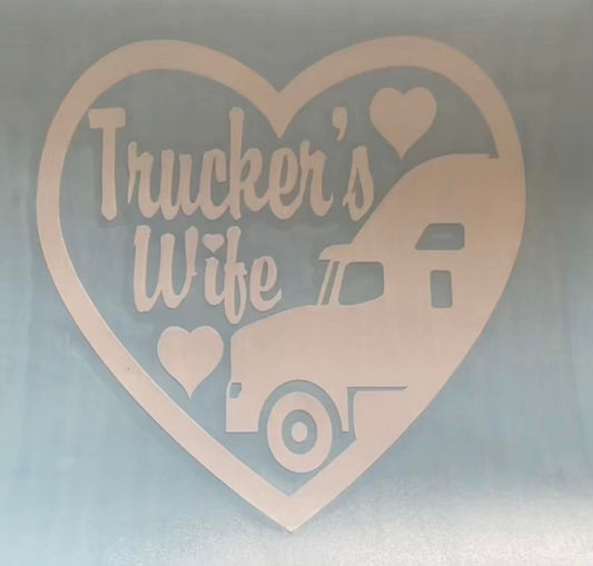 Truckers Wife Decal