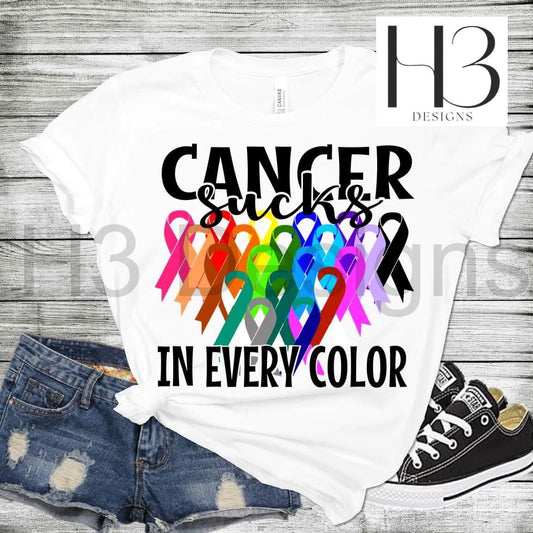 Cancer Sucks in every color