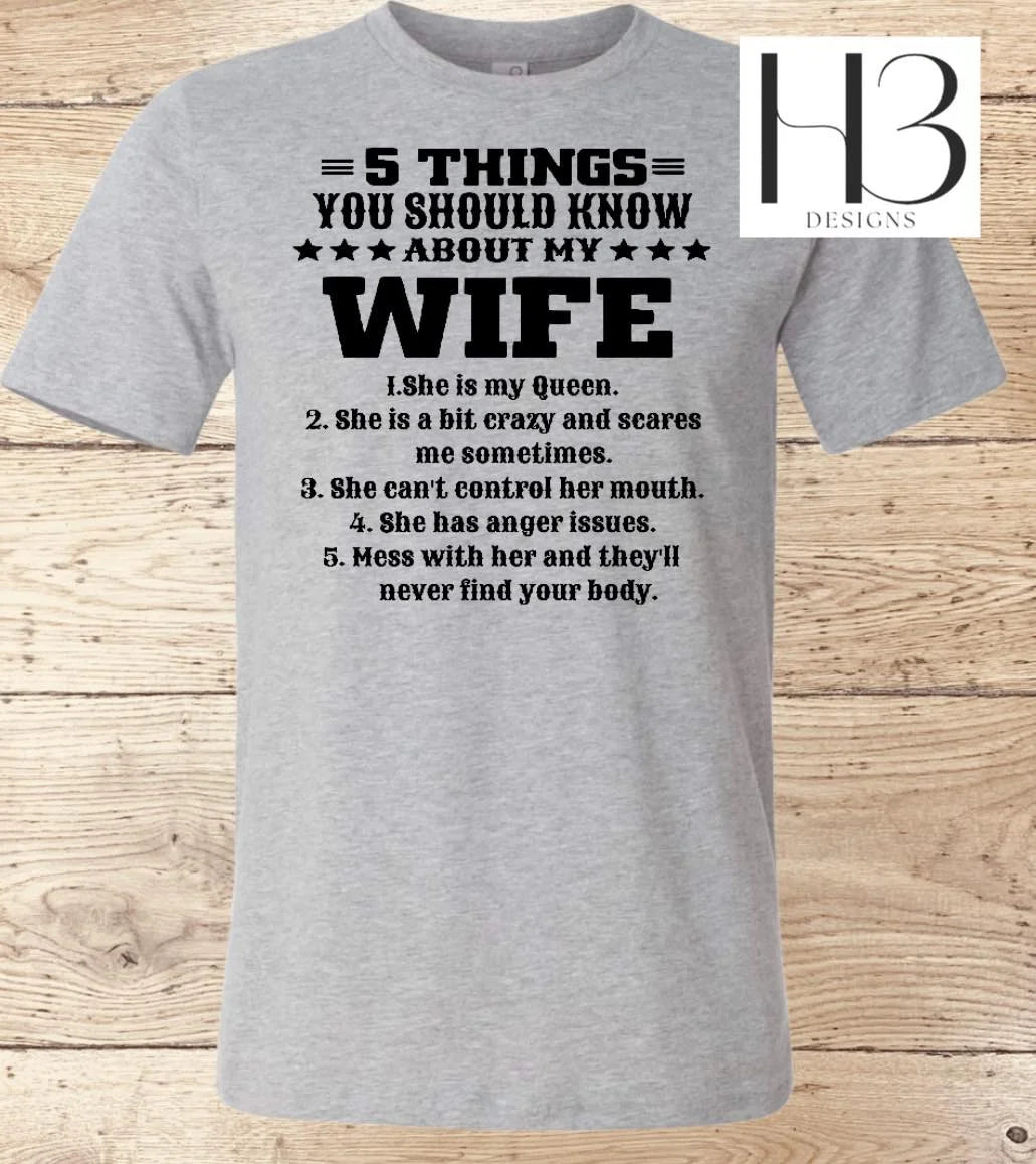 5 Things About My Wife